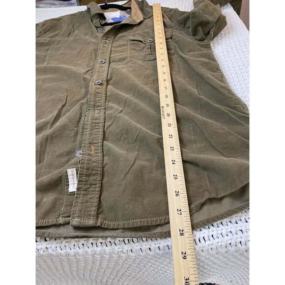 Weatherproof Mens Brown Corduroy Longs Sleeve Button Up Shirt Size Large Western - Picture 7 of 14